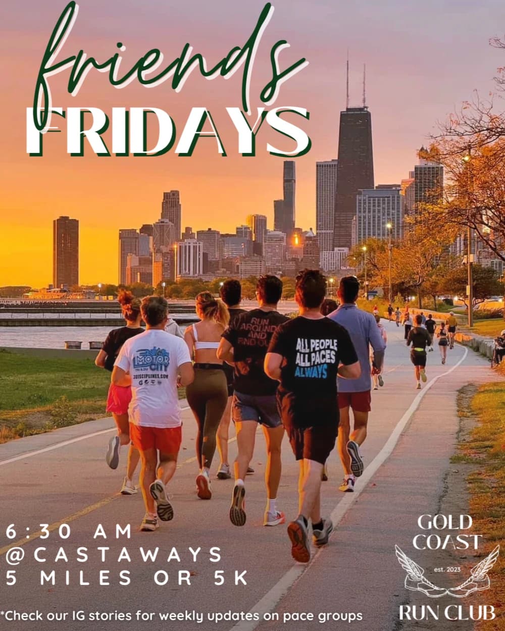 GCRC Friends Fridays hosted by Gold Coast Run Club — run clubs in Chicago