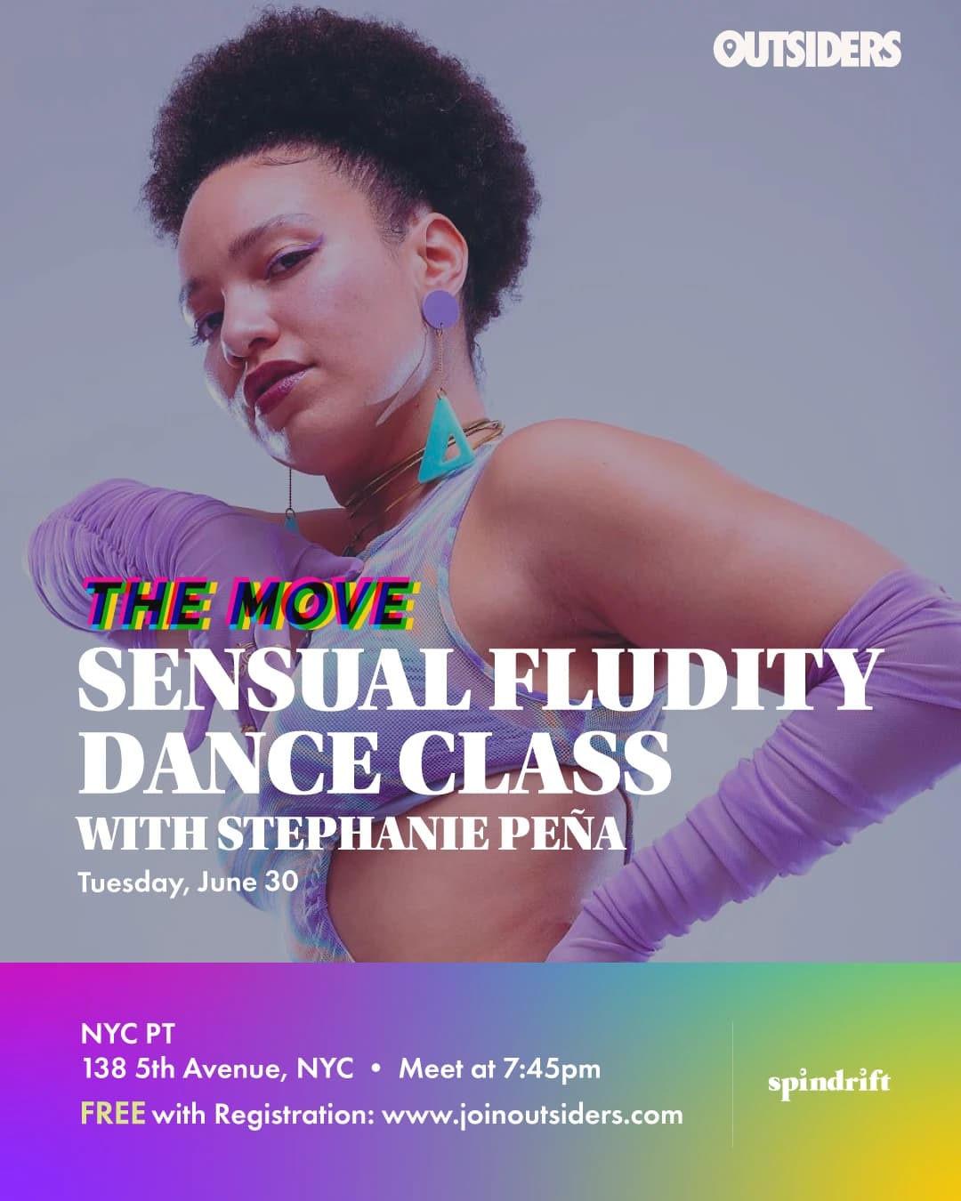 THE MOVE: Sensual Fluidity Dance Class hosted by OUTSIDERS NYC — dance classes in New York