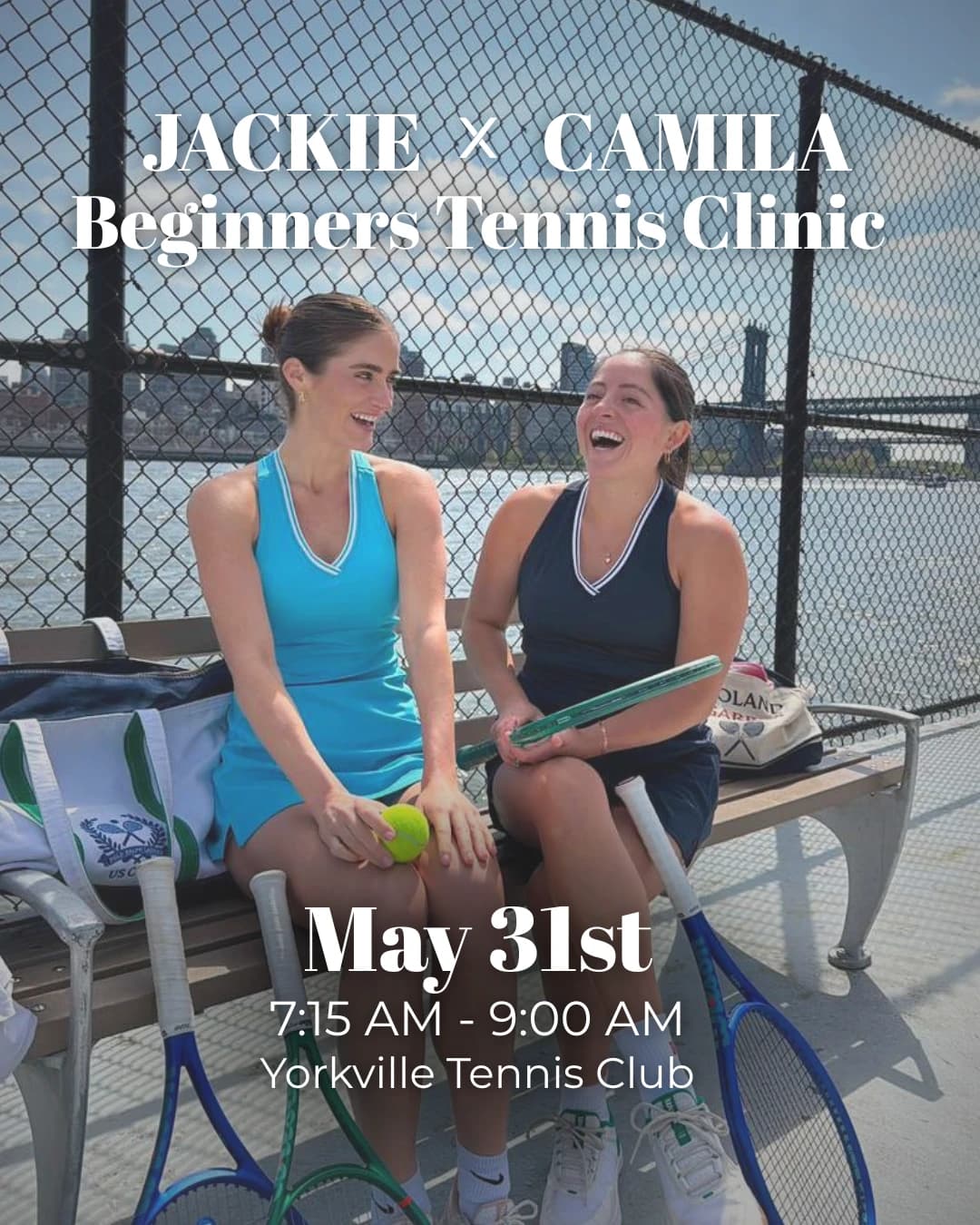 Camila & Jackie Beginners Tennis Clinic hosted by Camila Tennis NYC — racket sports in New York