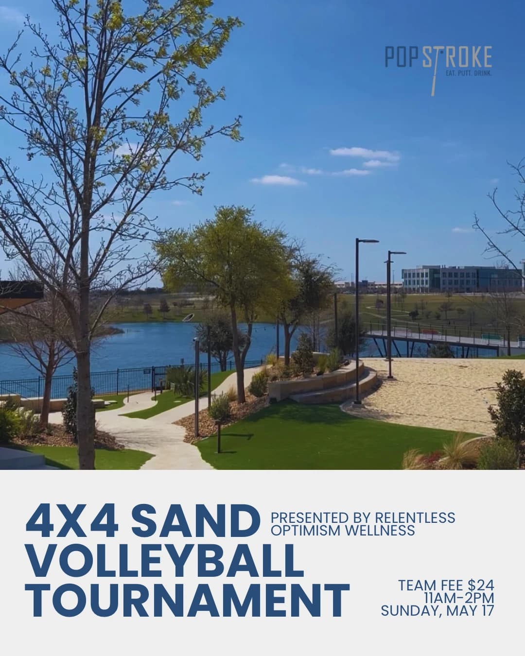 4v4 Sand Volleyball Tournament hosted by Relentless Optimism Wellness Community — team sports in Austin