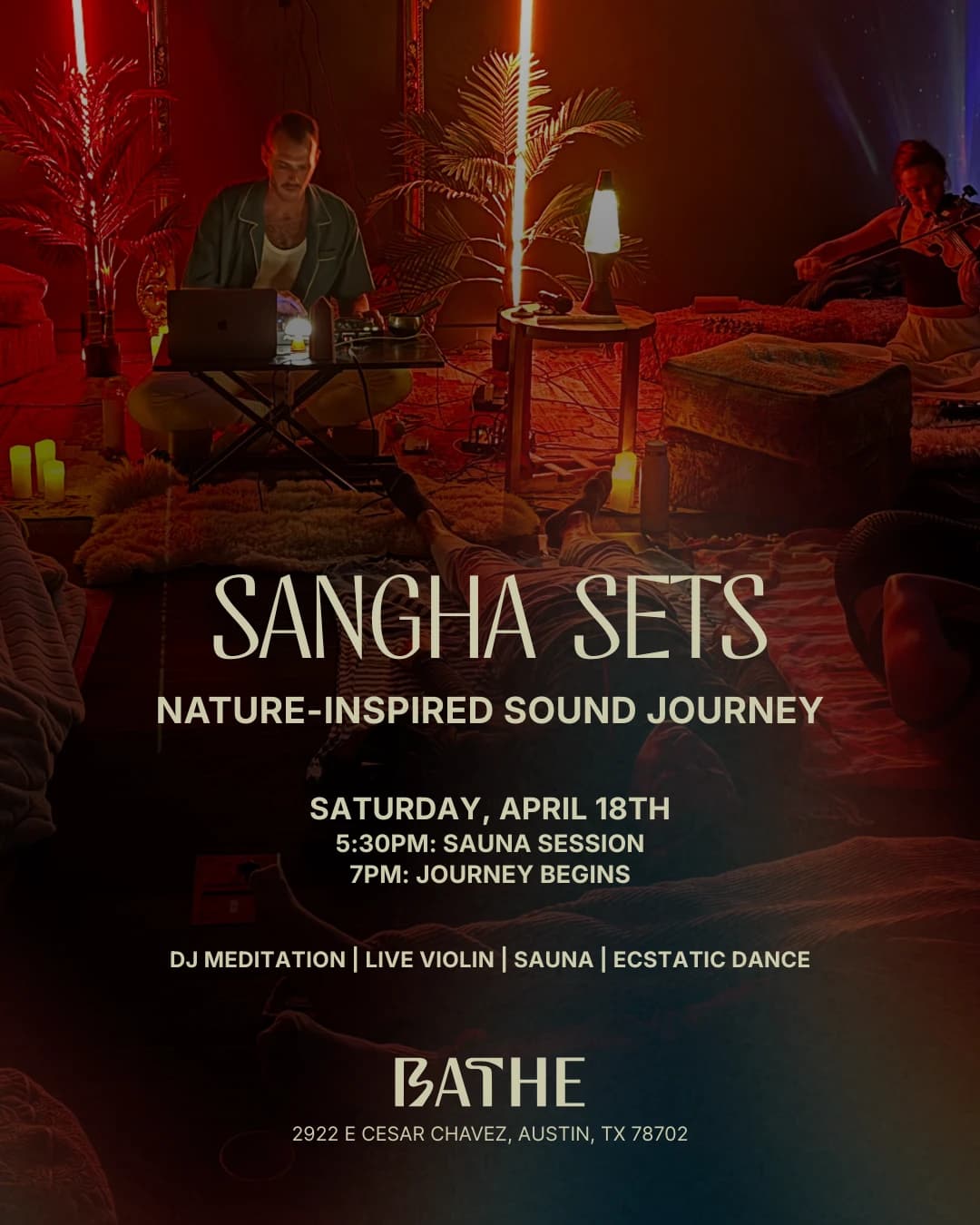 Sangha Sets at Bathe hosted by BATHE — wellness events in Austin