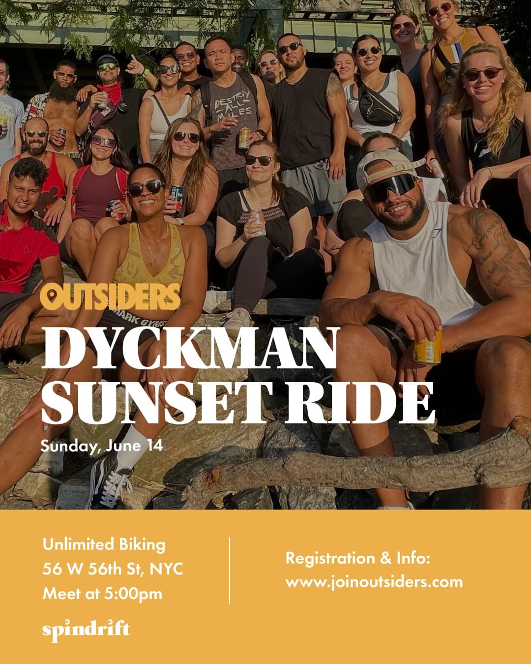 Dyckman Sunset Ride  hosted by OUTSIDERS NYC — outdoor activities in New York