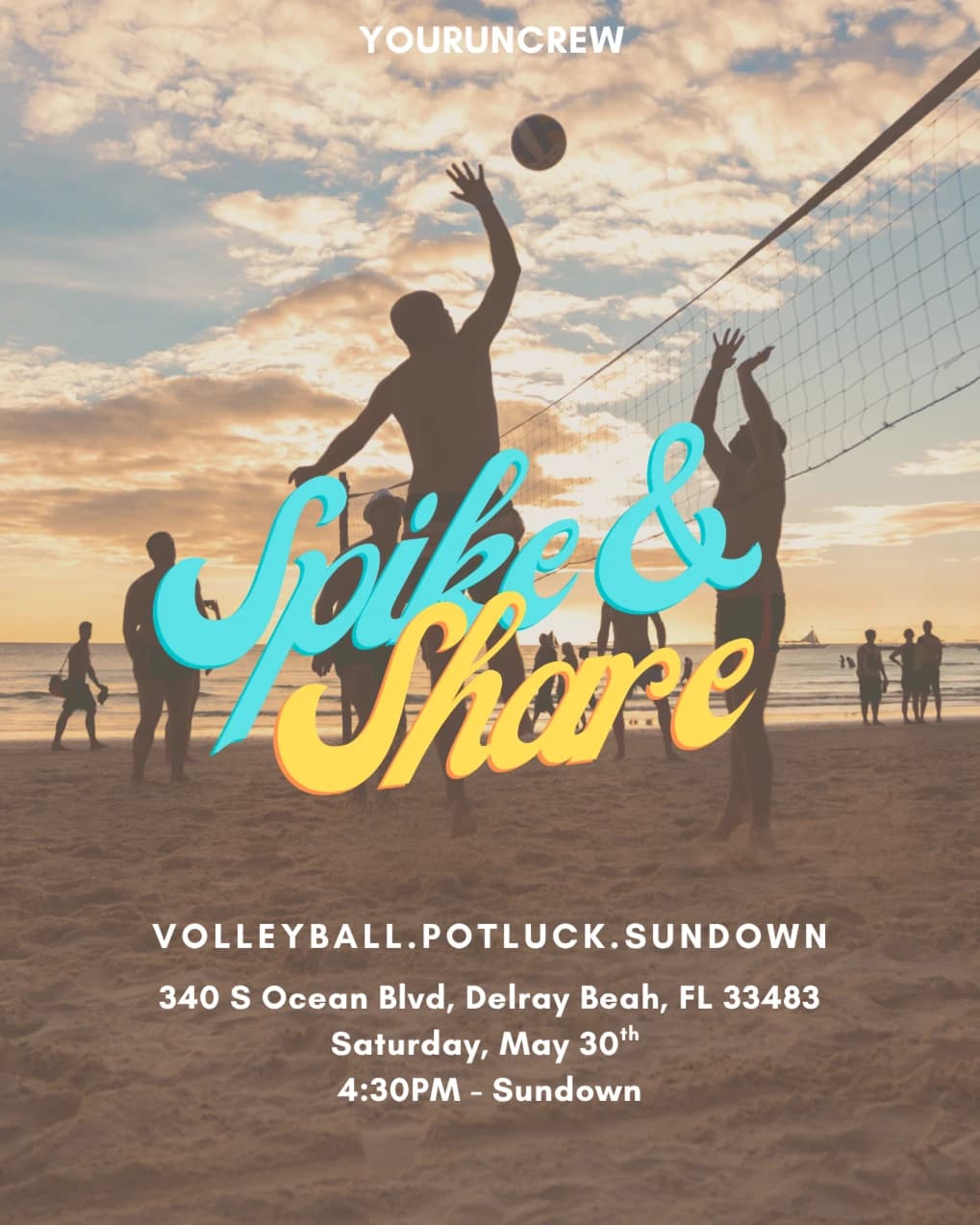 YouVolleyball Crew- Spike & Share hosted by You Run Crew — team sports in Delray Beach