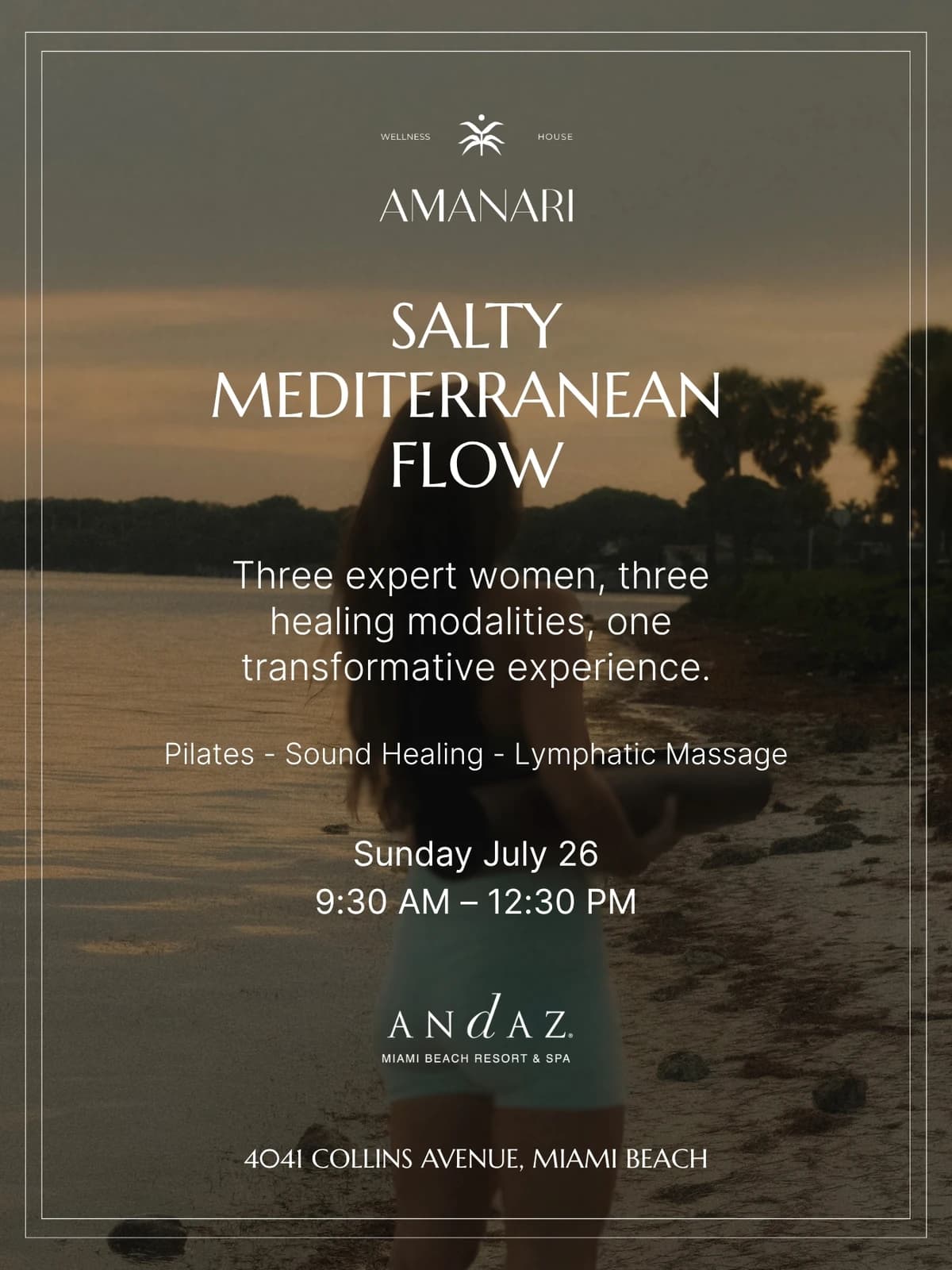 Salty Mediterranean Flow hosted by Amanarihouse — pilates classes in Miami