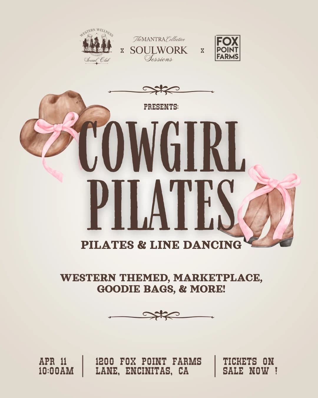 Cowgirl Pilates  hosted by Western Wellness Social Club — pilates classes in Encinitas