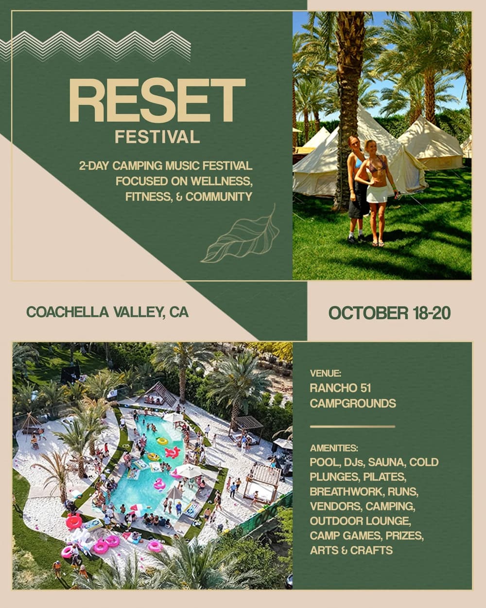 RESET FESTIVAL hosted by RESET — run clubs in Coachella