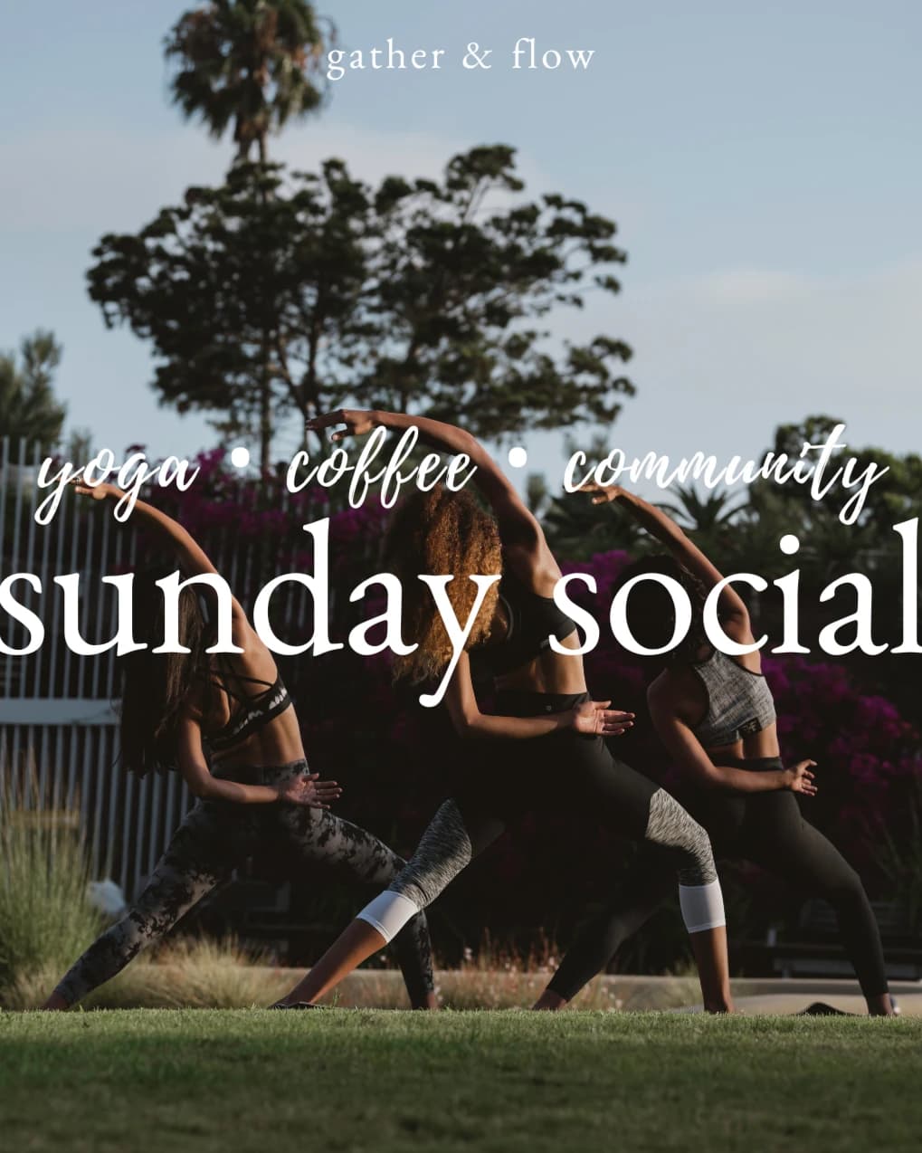 Sunday Social: Yoga + Coffee at Pease Park hosted by Gather & Flow — yoga classes in Austin