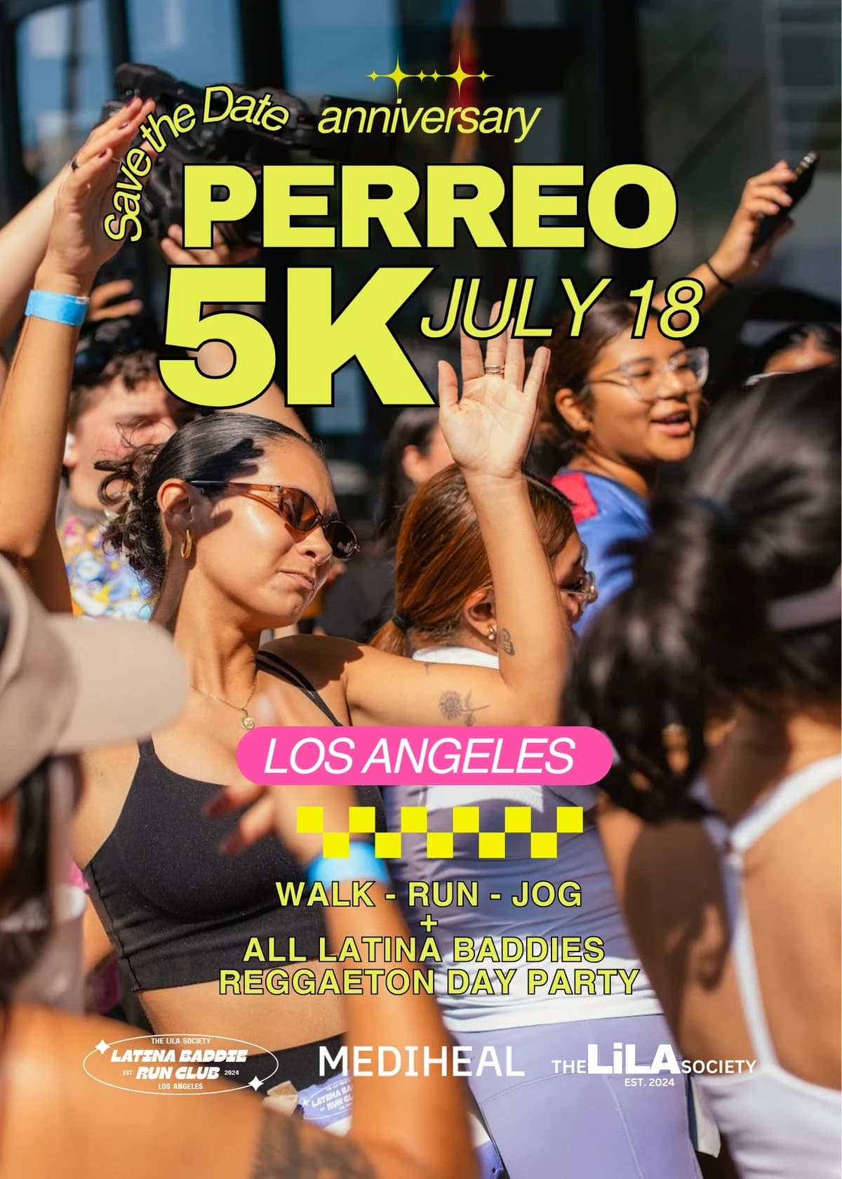 PERREO 5K - save the date hosted by The LiLA Society — run clubs in Los Angeles