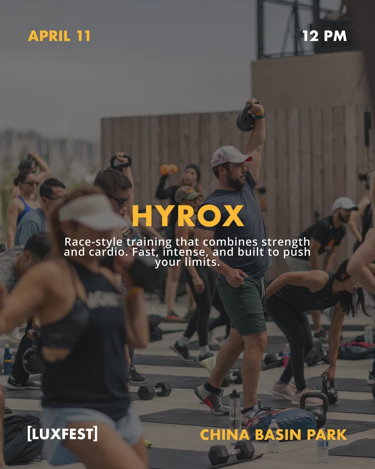 LuxFest: Hyrox DRIIP at 12:00PM hosted by LuxFit  — social events in San Francisco