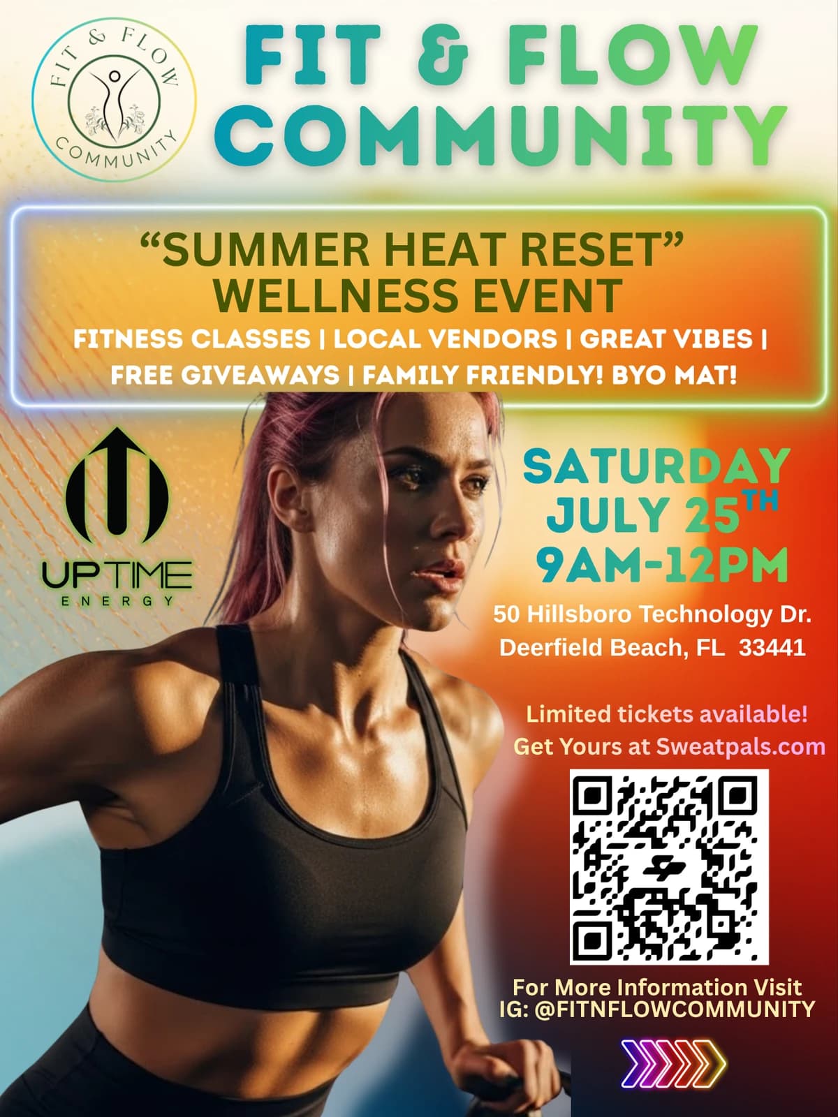 FIT & FLOW COMMUNITY SUMMER HEAT RESET hosted by The Mom Life Fitness  — outdoor activities in Deerfield Beach