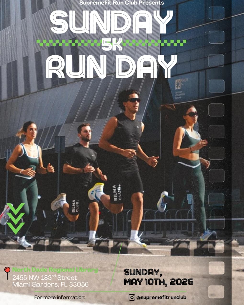 Sunday Run Day hosted by SupremeFit Run Club — fitness events in Miami Gardens