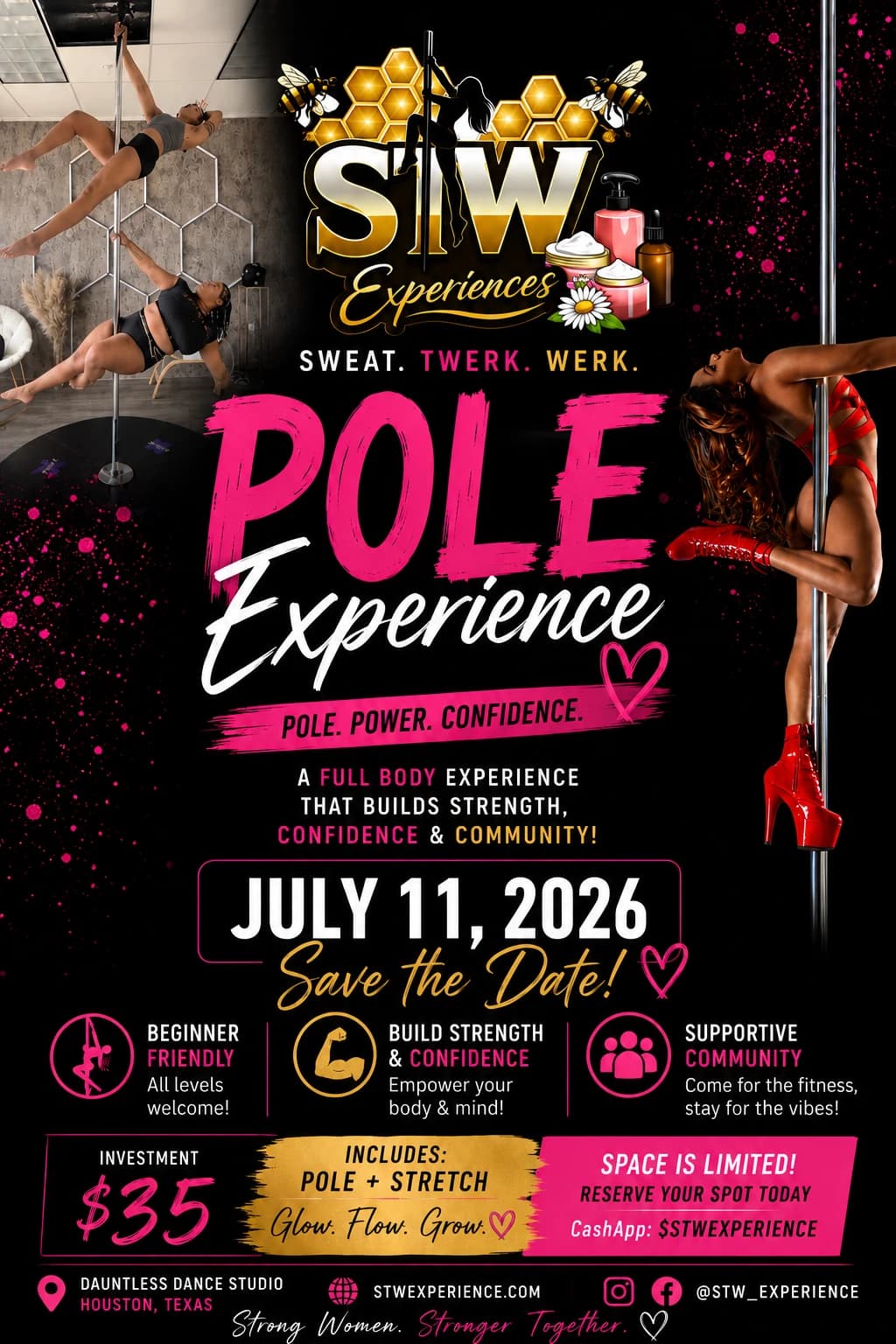 Pole Twerk hosted by STW _ Experience  — fitness events in Houston