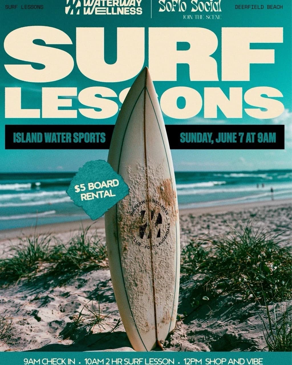 Waterway x Soflo Social Surf Event!! hosted by Waterway Wellness — outdoor activities in Deerfield Beach