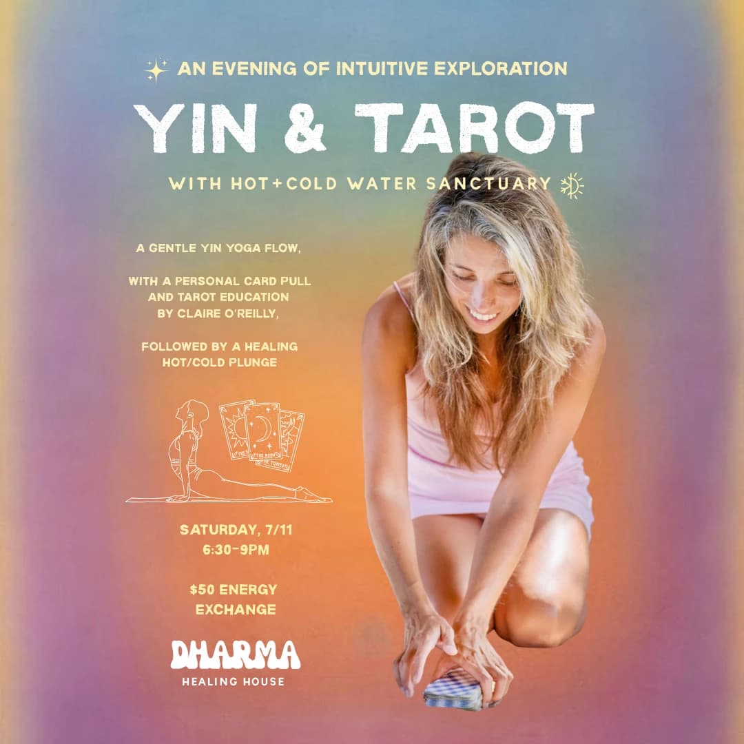Yin Yoga & Tarot: An Evening of Intuitive Exploration  hosted by Dharma Healing House — workshops in Miami