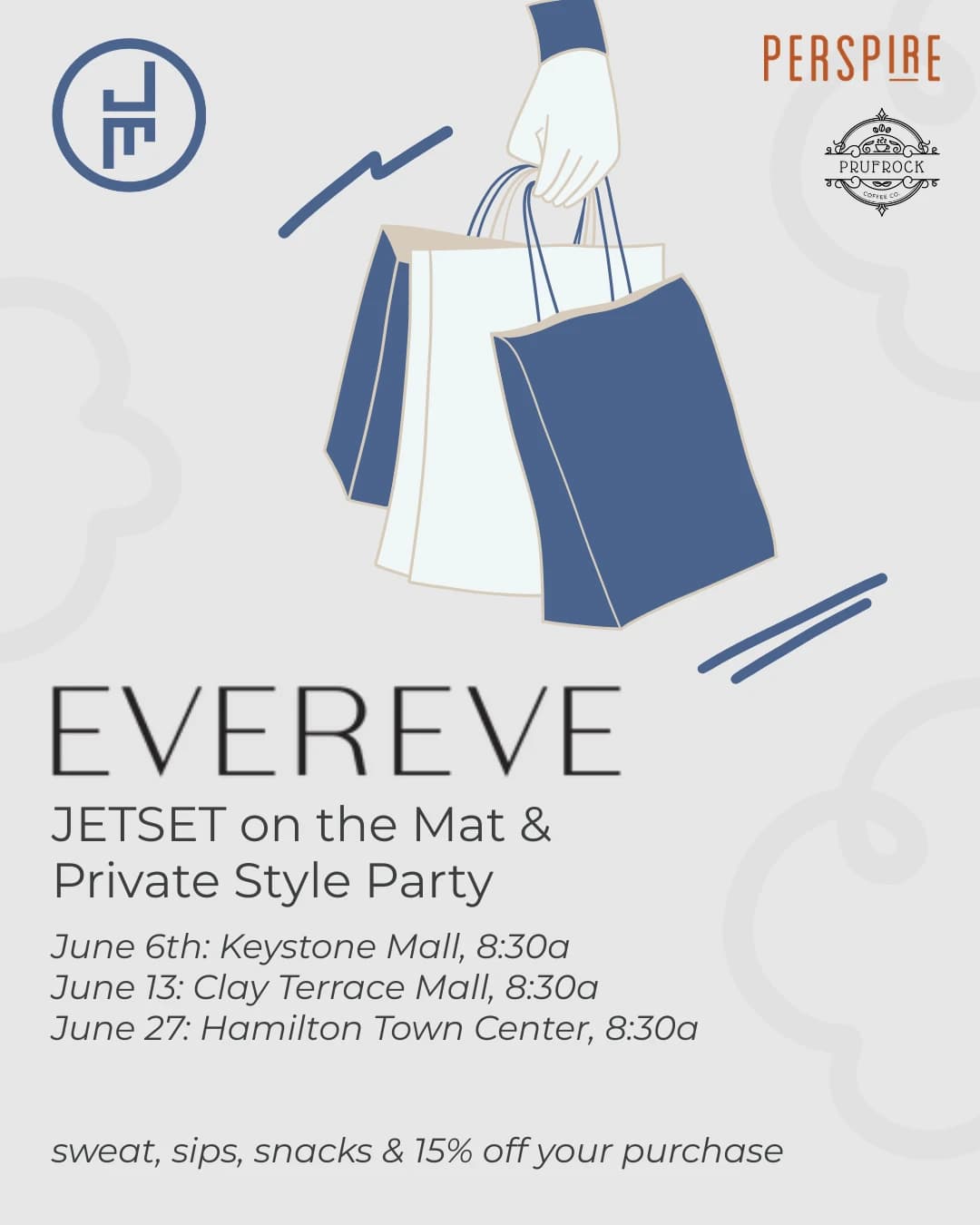 EVEREVE x JETSET Pilates hosted by JETSET Pilates Fishers — social events in Carmel