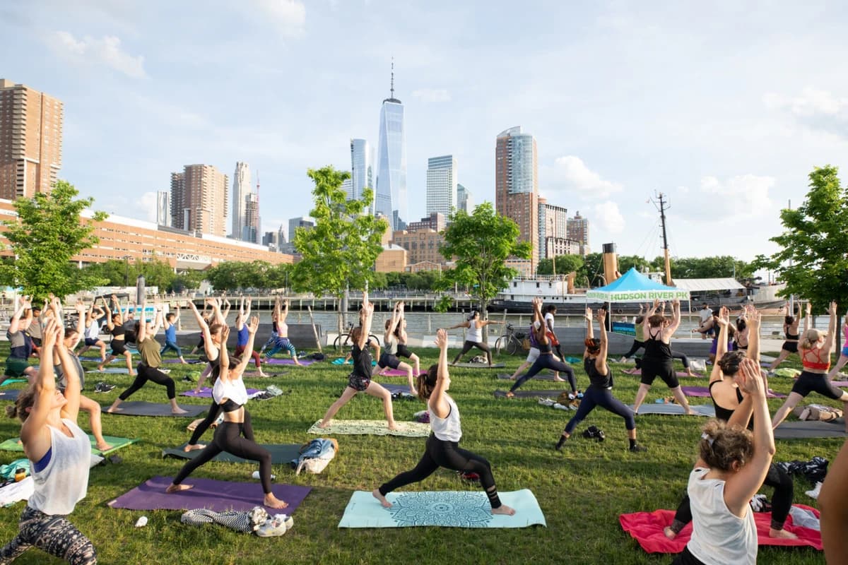 Yoga Flow @ Summer on the Hudson Kick-off Event hosted by Making Moves Collective — yoga classes in New York