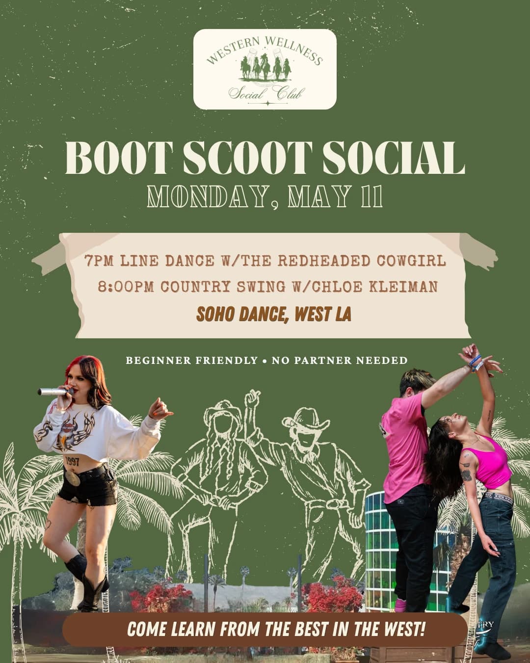 Boot Scoot Social hosted by Western Wellness Social Club — workshops in Los Angeles