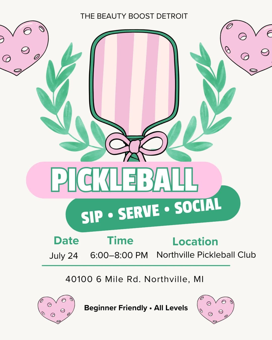 Summer Sip, Serve, Social hosted by The Beauty Boost Detroit — racket sports in Northville