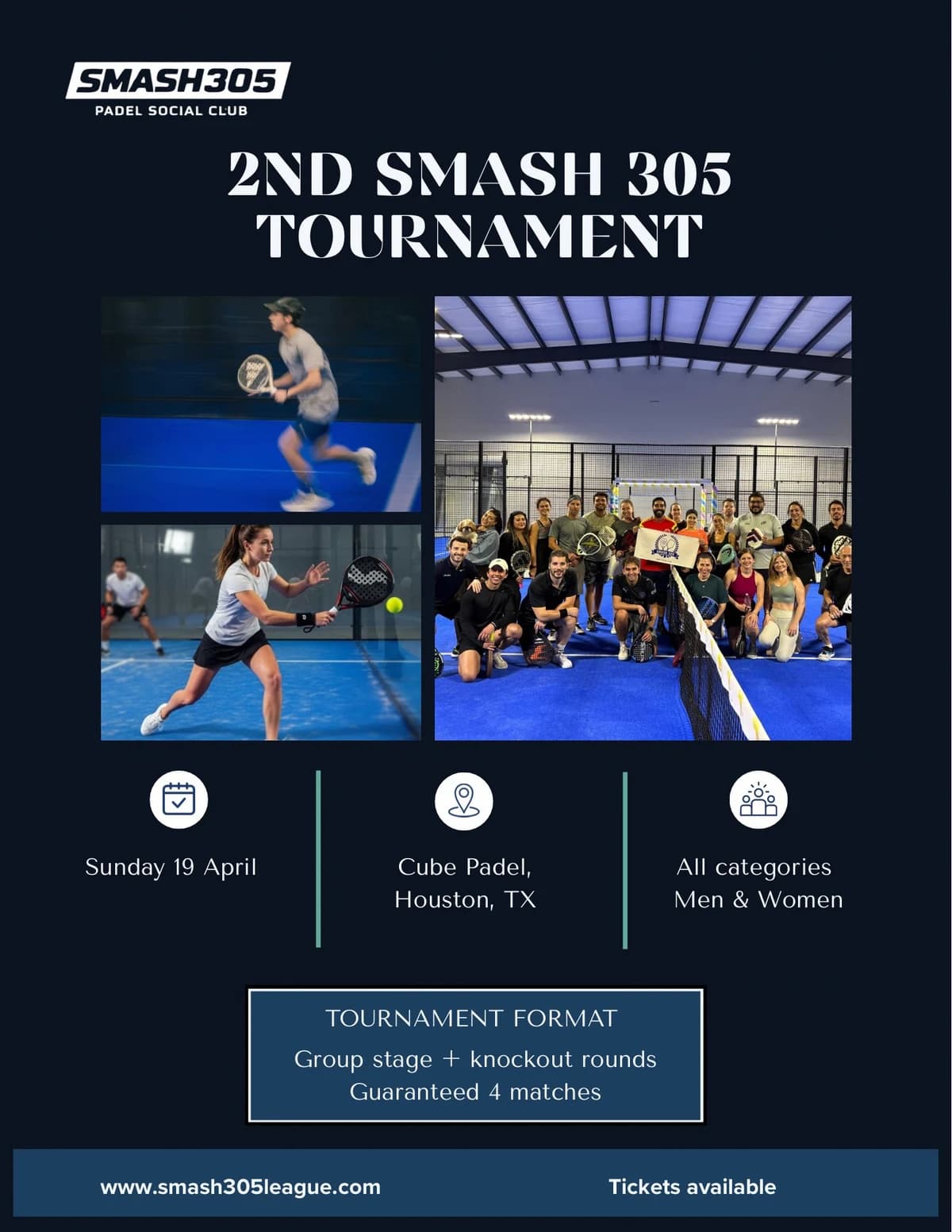 2nd Smash305 Tournament hosted by Smash 305  — racket sports in Houston