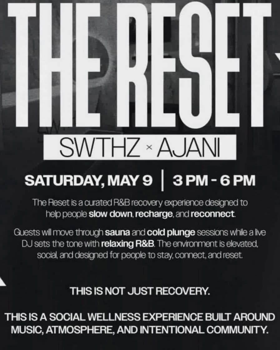 THE RESET – SWTHZ X AJANI hosted by AJANI ACTIVE — spa recovery in Indianapolis