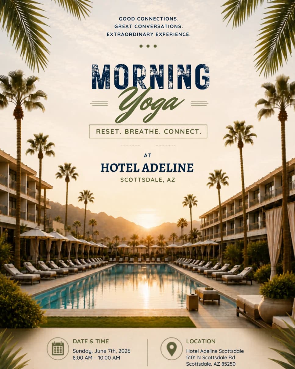 Morning Yoga: Reset & Connect  hosted by Scottsdale Sales Club — yoga classes in Scottsdale