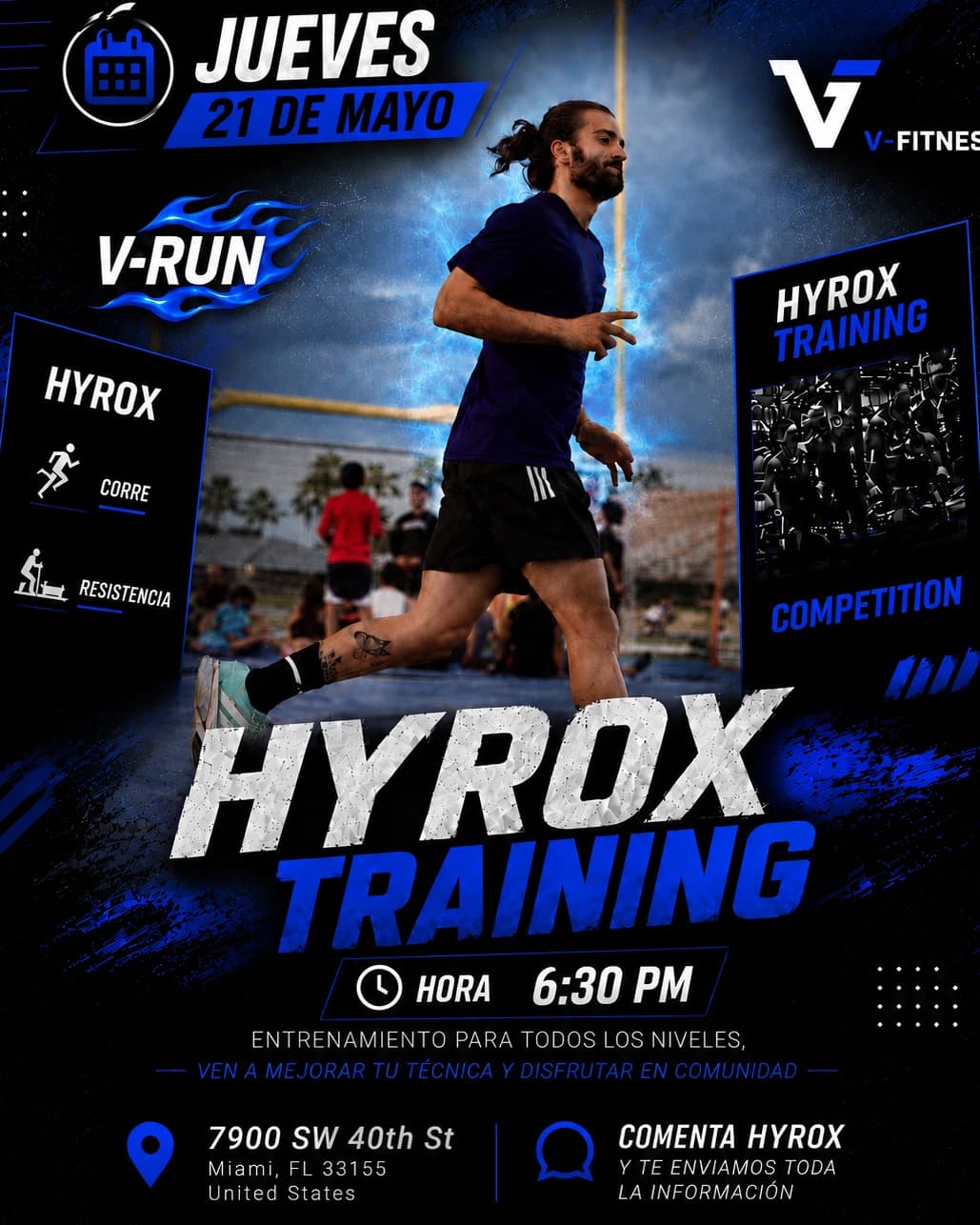 HYROX TRAINING⚡️ hosted by V-COMMUNITY 💙 — run clubs in Miami
