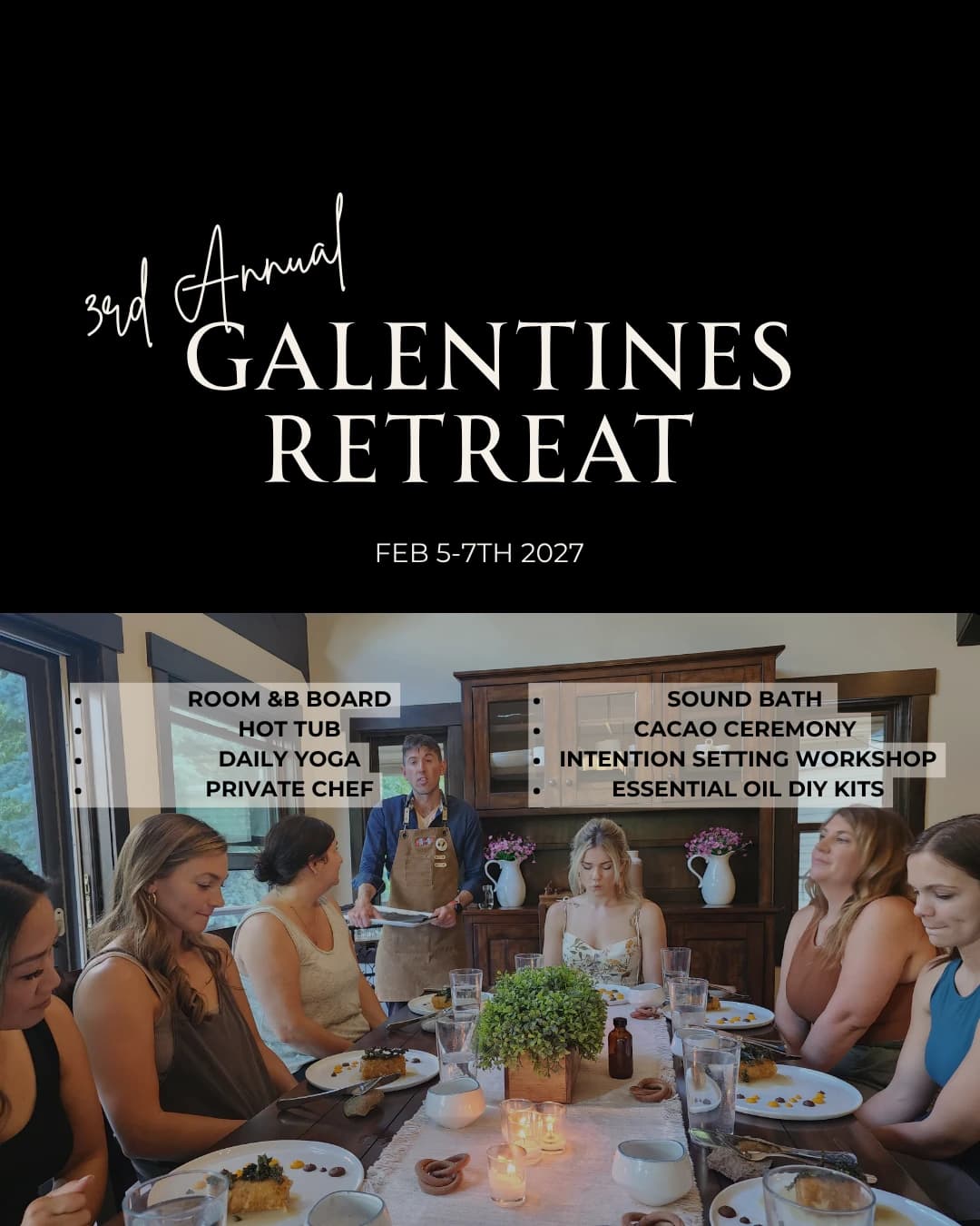 3rd Annual Galentines Retreat hosted by Inspired Warrior Project  — yoga classes in Bailey