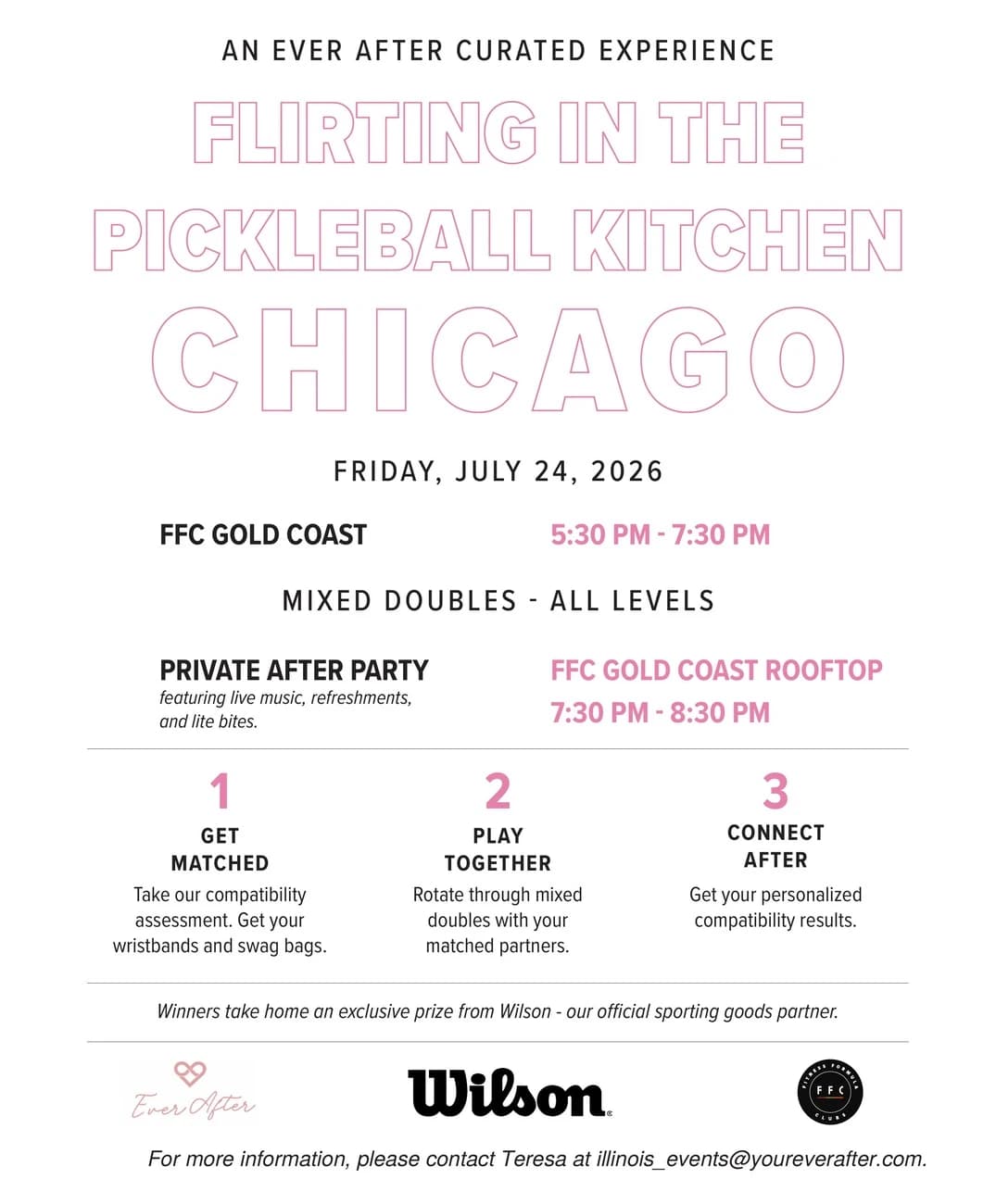 Flirting in the Pickleball Kitchen - Chicago hosted by Ever After — social events in Chicago