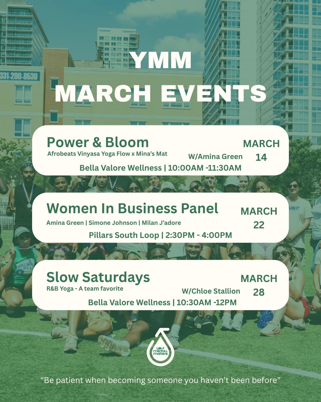 R&B Yin Yoga Session -Slow Saturdays hosted by YOUR MENTALL MATTERS — yoga classes in Chicago