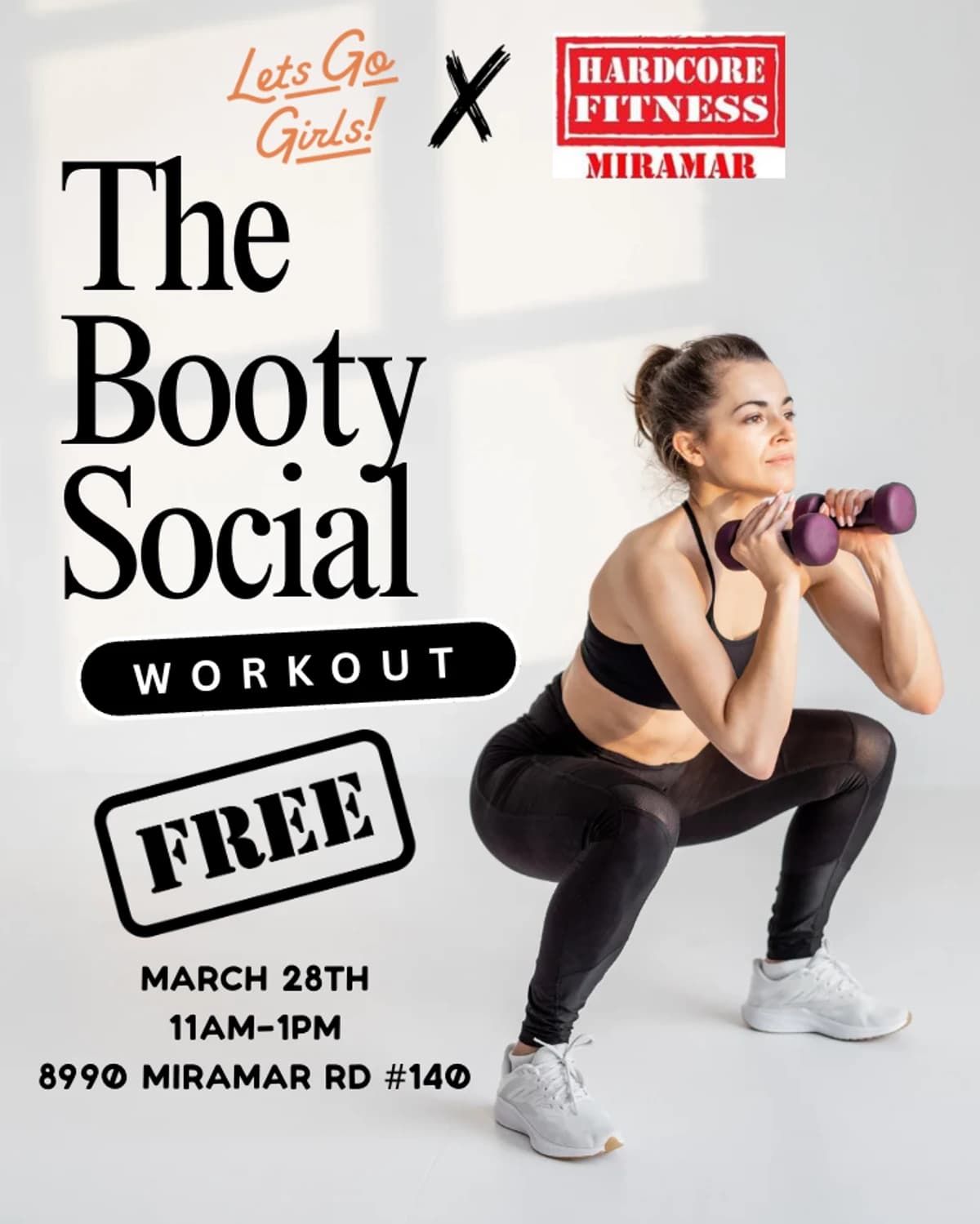Booty Workout- Hardcore Fitness hosted by Lets Go Girls — fitness events in San Diego
