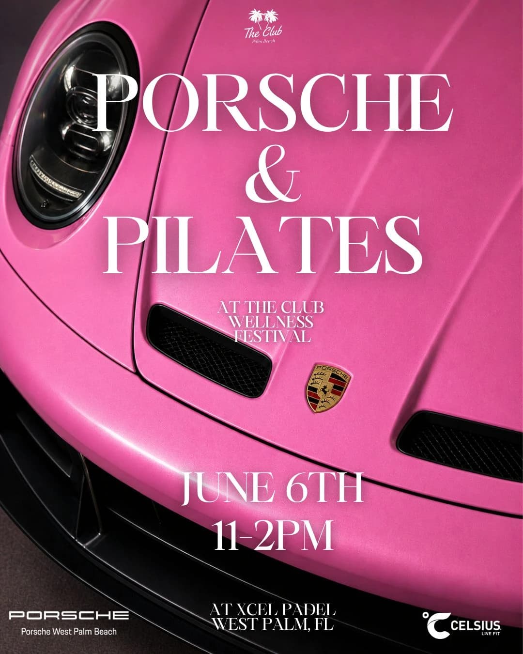 THE CLUB WELLNESS FESTIVAL POWERED BY CELSIUS 6/6 hosted by The Club Palm Beach  — racket sports in Riviera Beach