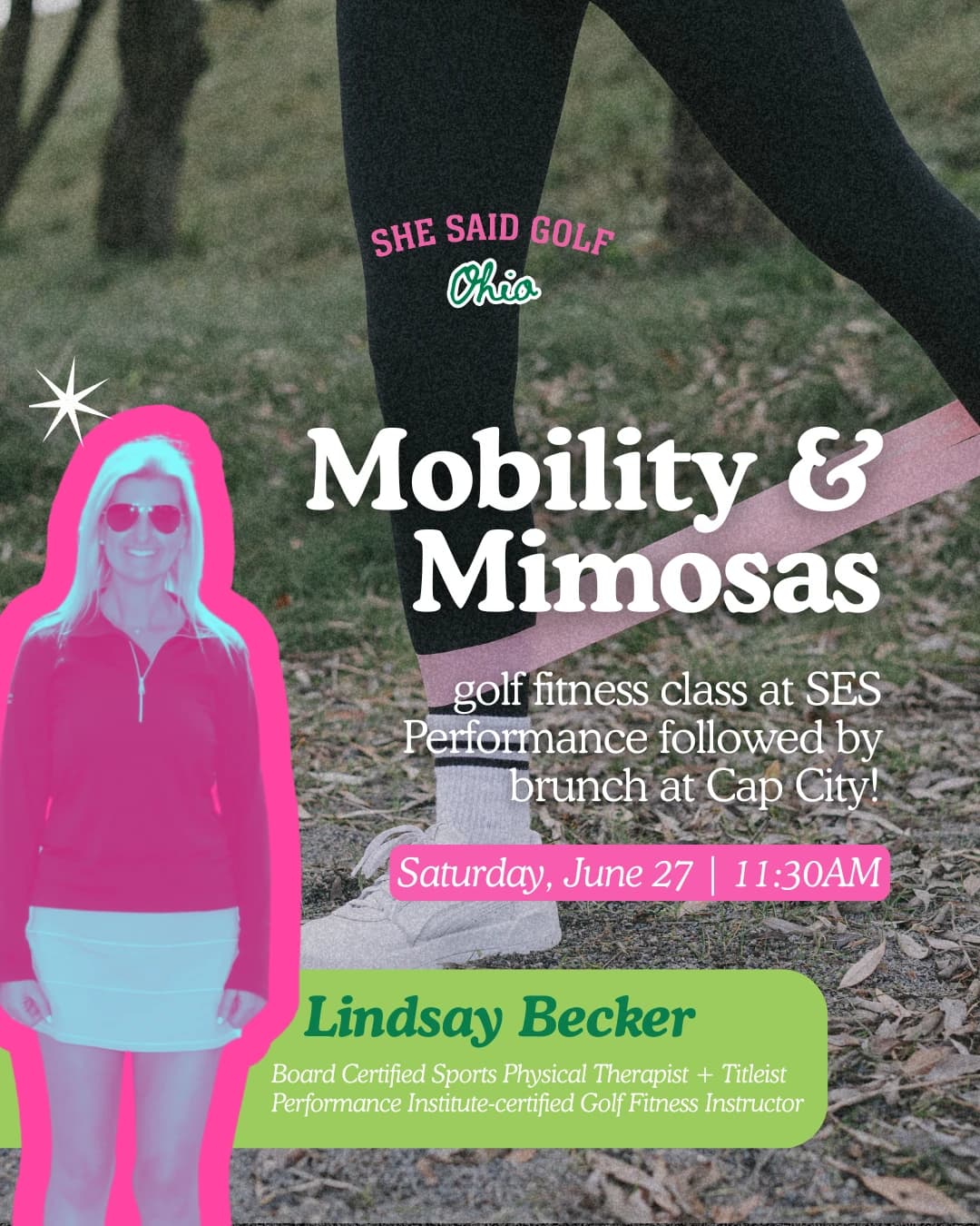 Mobility & Mimosas hosted by She Said Golf Ohio — fitness events in Dublin