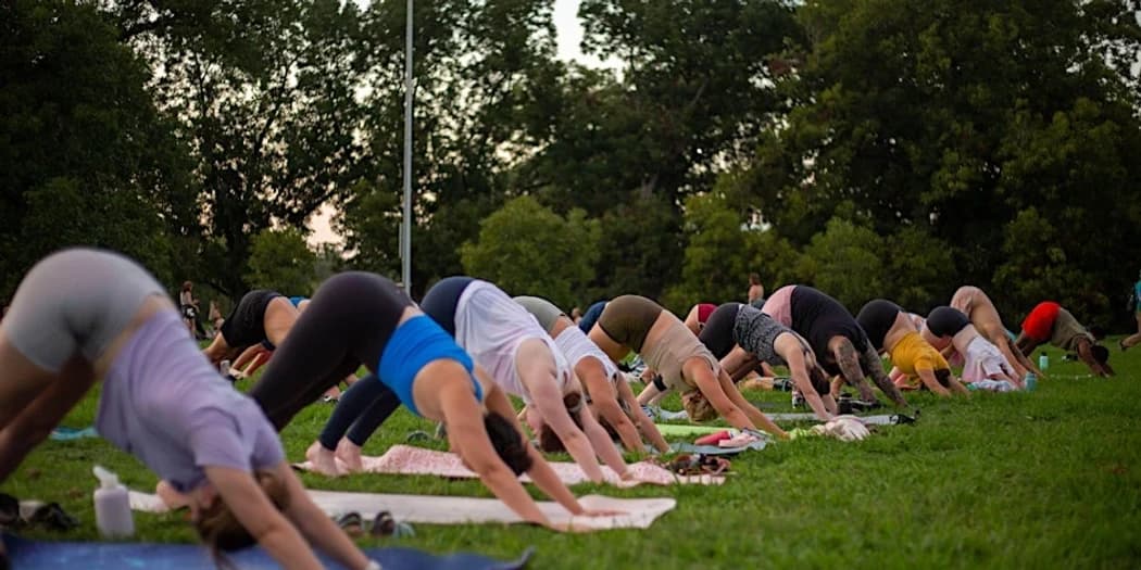 Yoga & Water Coloring - Mueller Park hosted by Gevity.Club — yoga classes in Austin