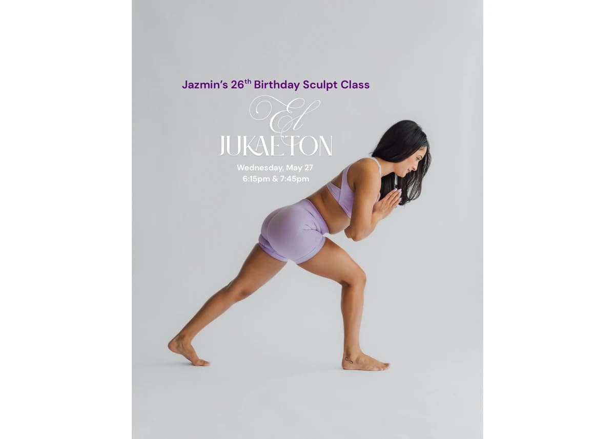 EL JUKAETON: JUKE & REGGEATON BIRTHDAY SCULPT PARTY hosted by Glow with Jazmin — dance classes in Chicago