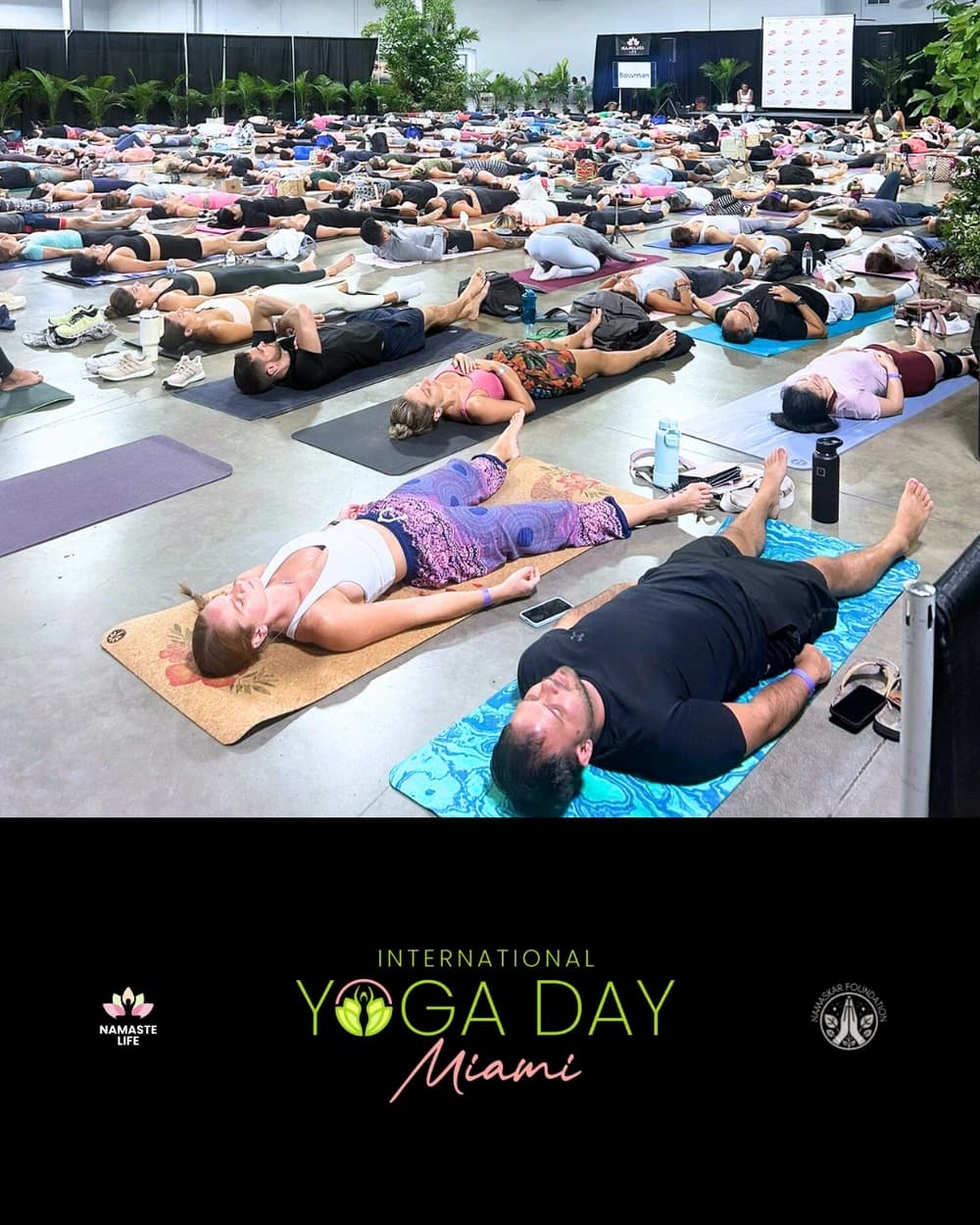 International Yoga Day Miami 2026 hosted by Namaste Life Events — yoga classes in Miami Beach