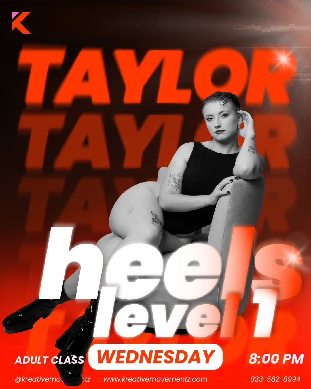 Heels Level 1 hosted by Kreative Movementz — dance classes in Orlando