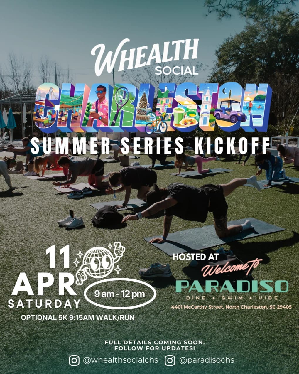 Whealth Social Summer Series Kickof hosted by Whealth Social Charleston, SC — wellness events in North Charleston