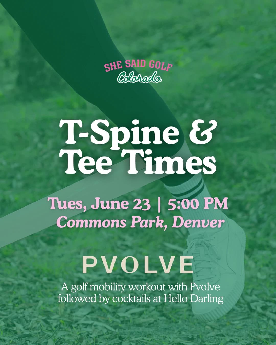 T-Spine & Tee Time Golf Mobility Class hosted by She Said Golf Colorado — golf in Denver