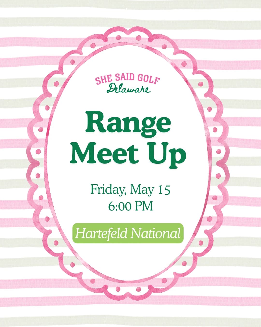 April Range Meet Up hosted by She Said Golf Delaware — golf in Avondale