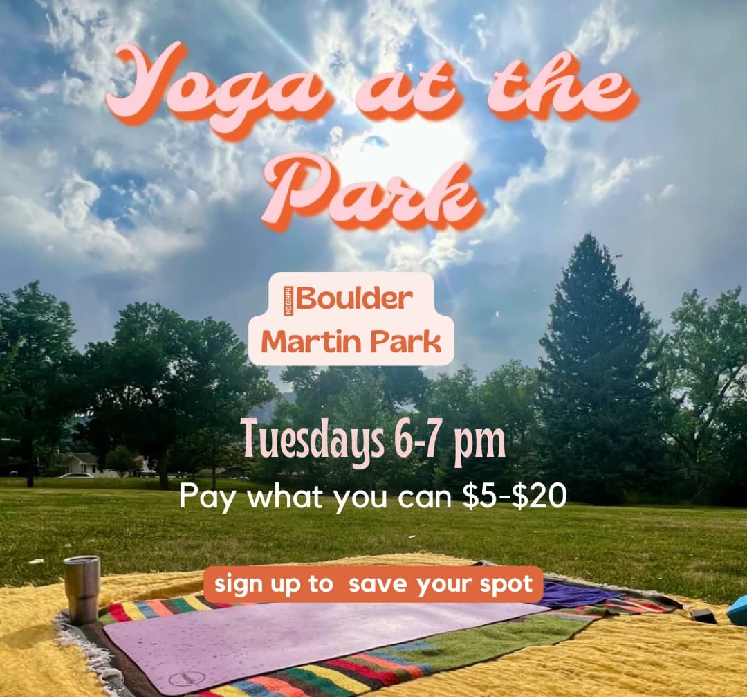 Boulder Martin Park Yoga hosted by Martin Park Boulder Yoga — outdoor activities in Boulder