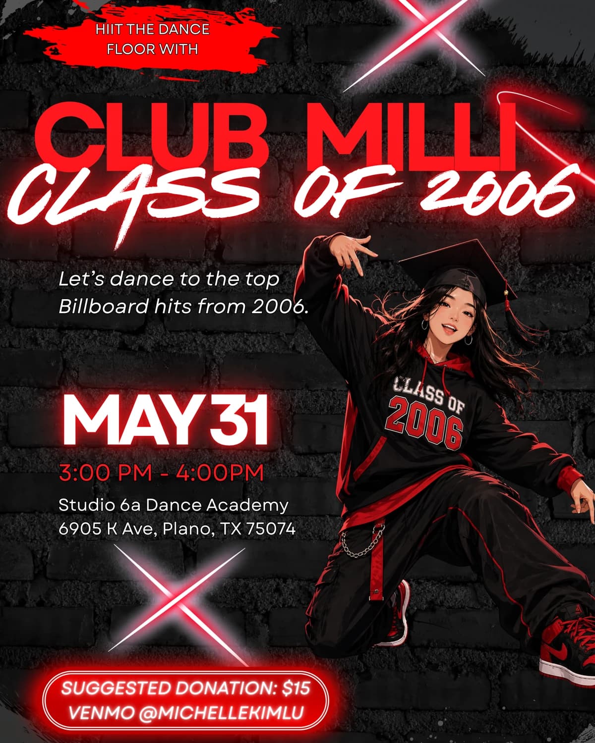 HIIT the dance floor: c/o 2006 hosted by Club Milli - NTX — dance classes in Plano