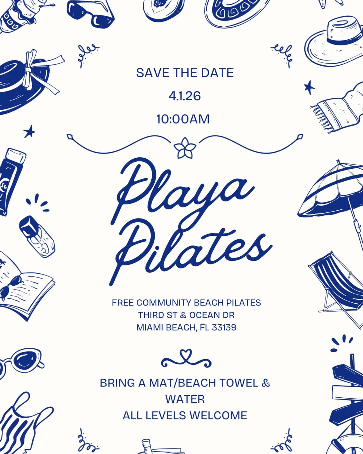 Playa Pilates hosted by natalie🫀 — fitness events in Miami Beach