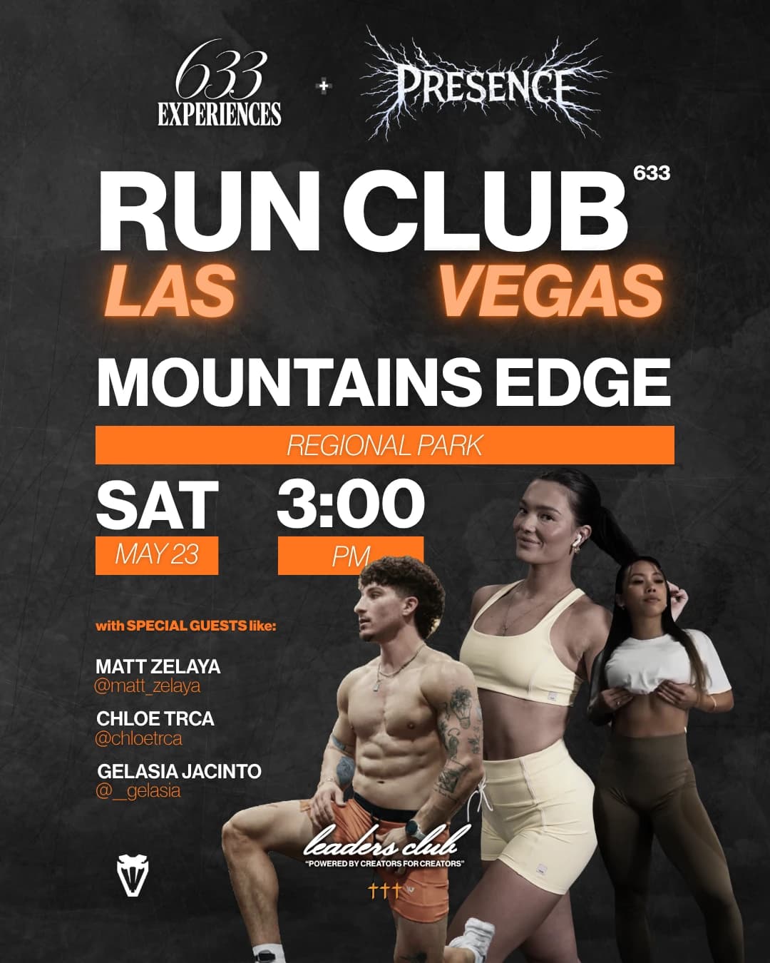 633 x Presence WATER RUN CLUB hosted by 633 Experiences — run clubs in Las Vegas