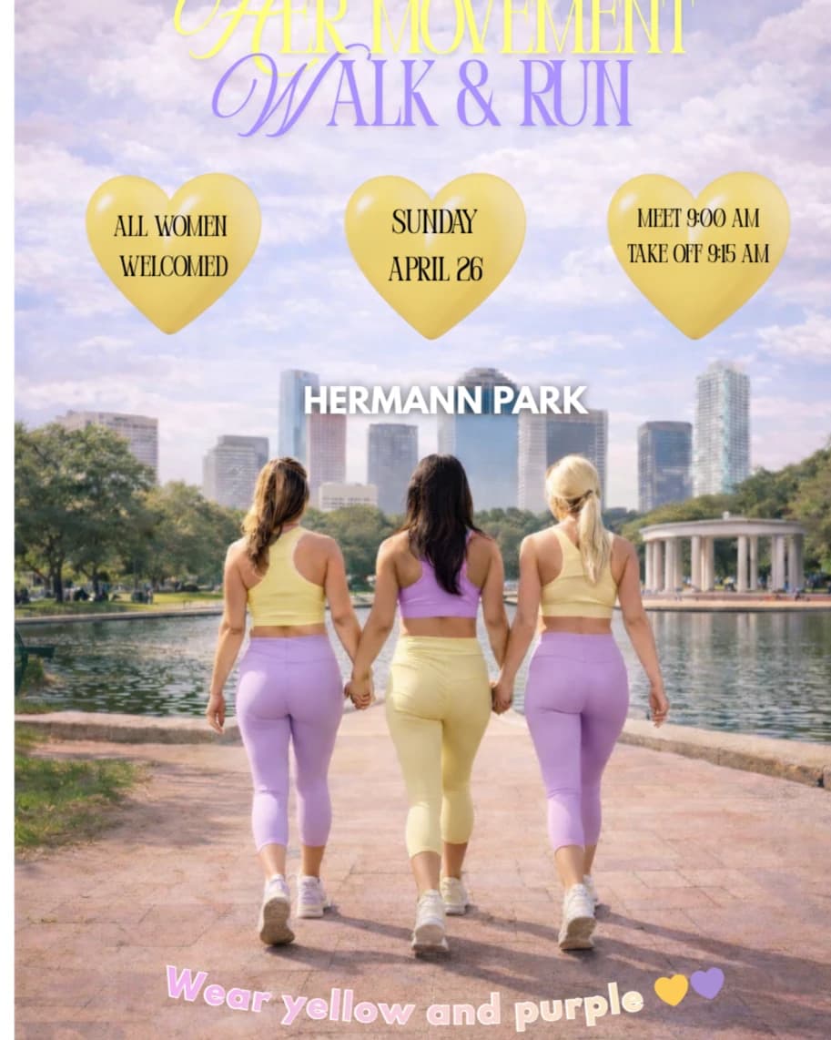 Her Movement Walk•Run hosted by HER MOVEMENT  — run clubs in Houston