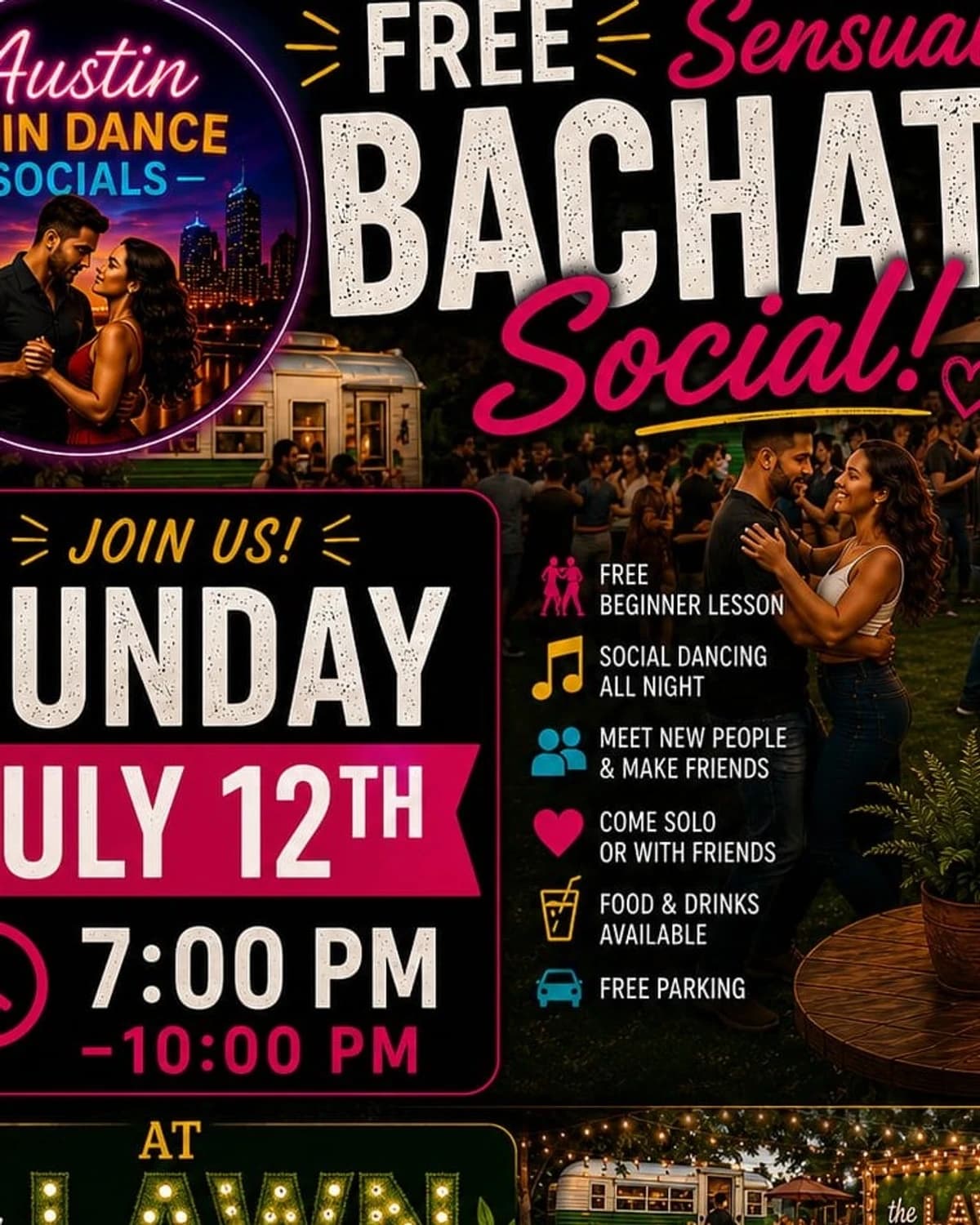 Bachata dance Class and Socials  hosted by NuTh@n K N — social events in Austin