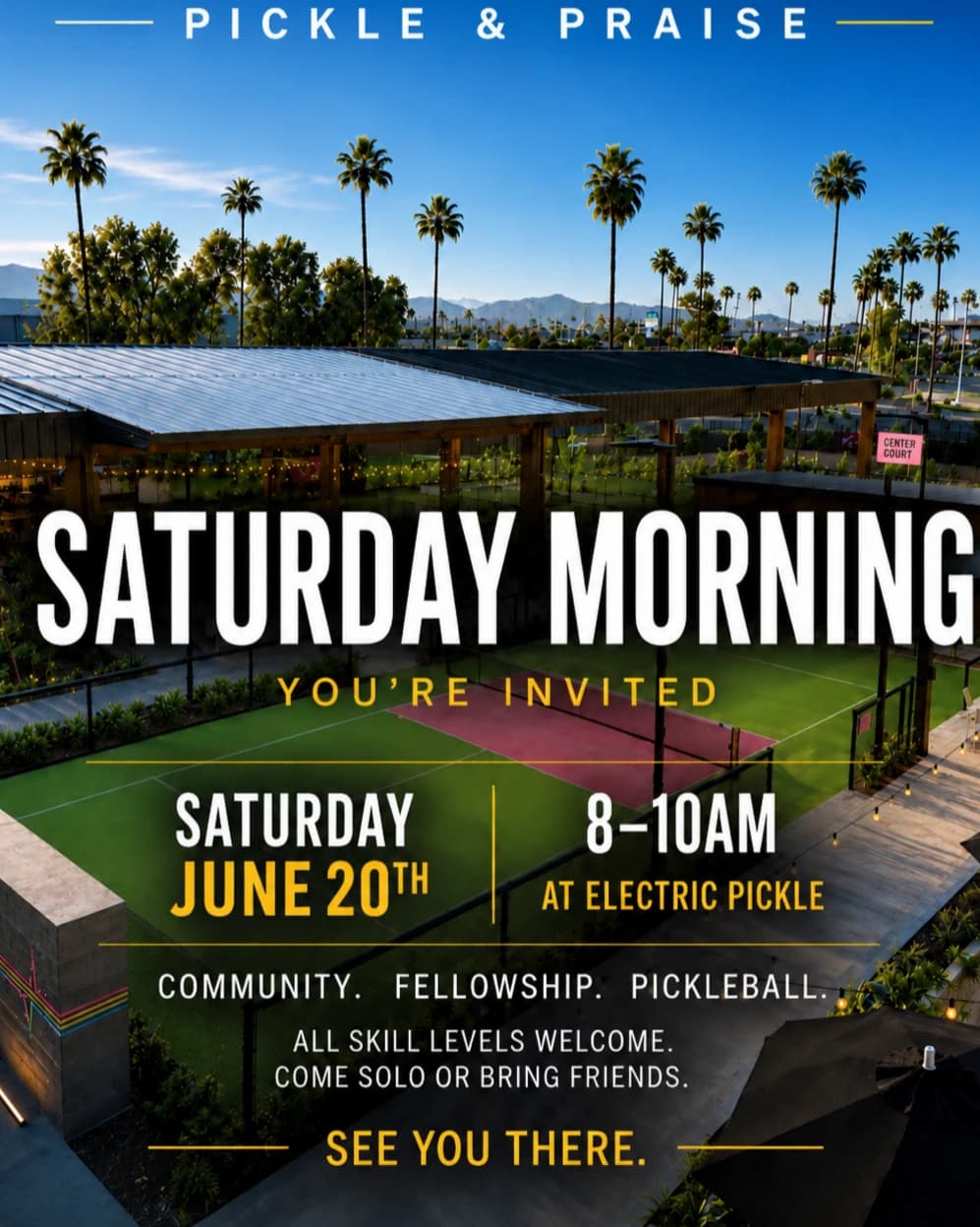 ☀️ Saturday Morning Pickleball & Fe hosted by Pickle & Praise — racket sports in Tempe