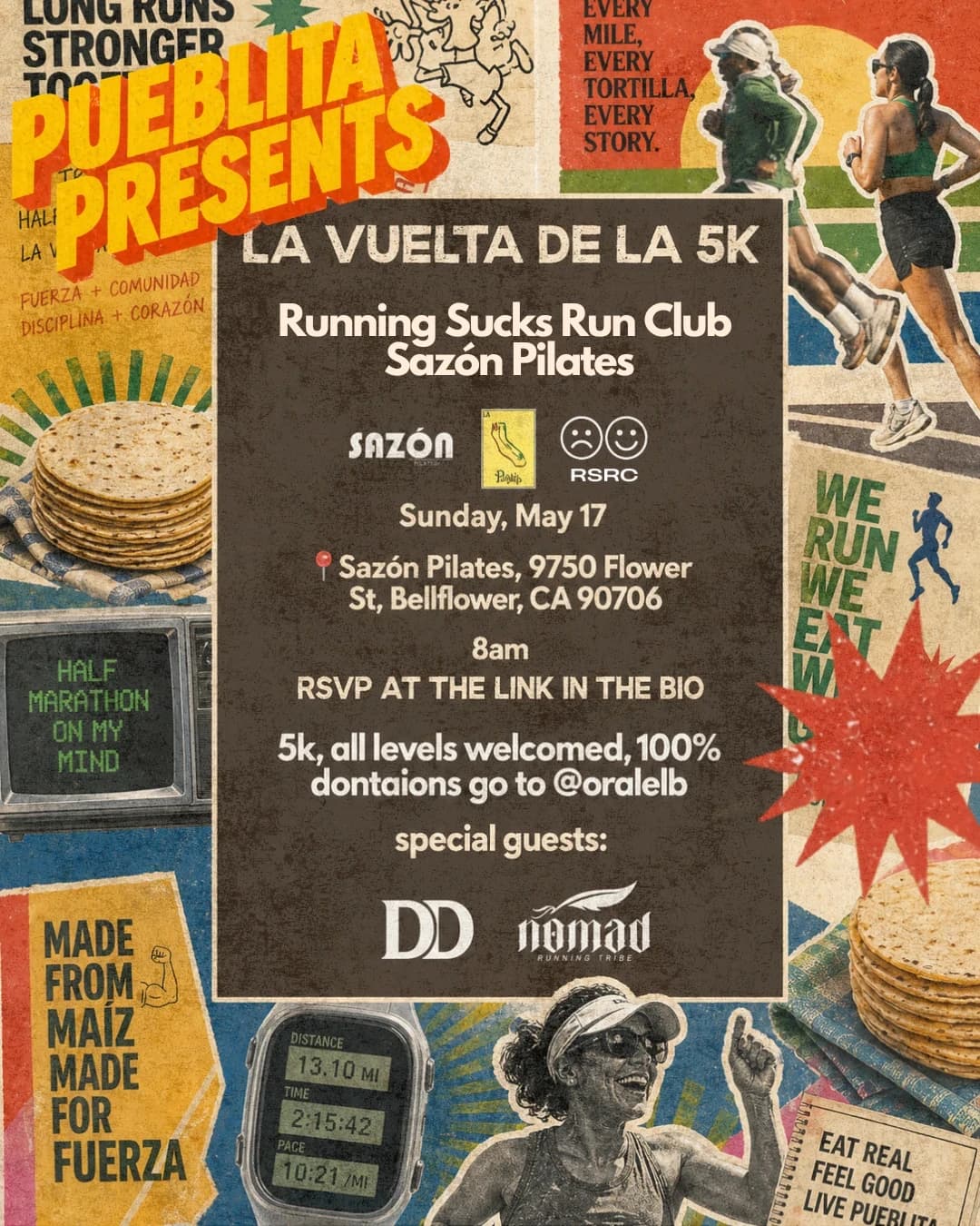 La Vuelta de LA 5k - Bellflower, CA hosted by Pueblita — run clubs in Bellflower