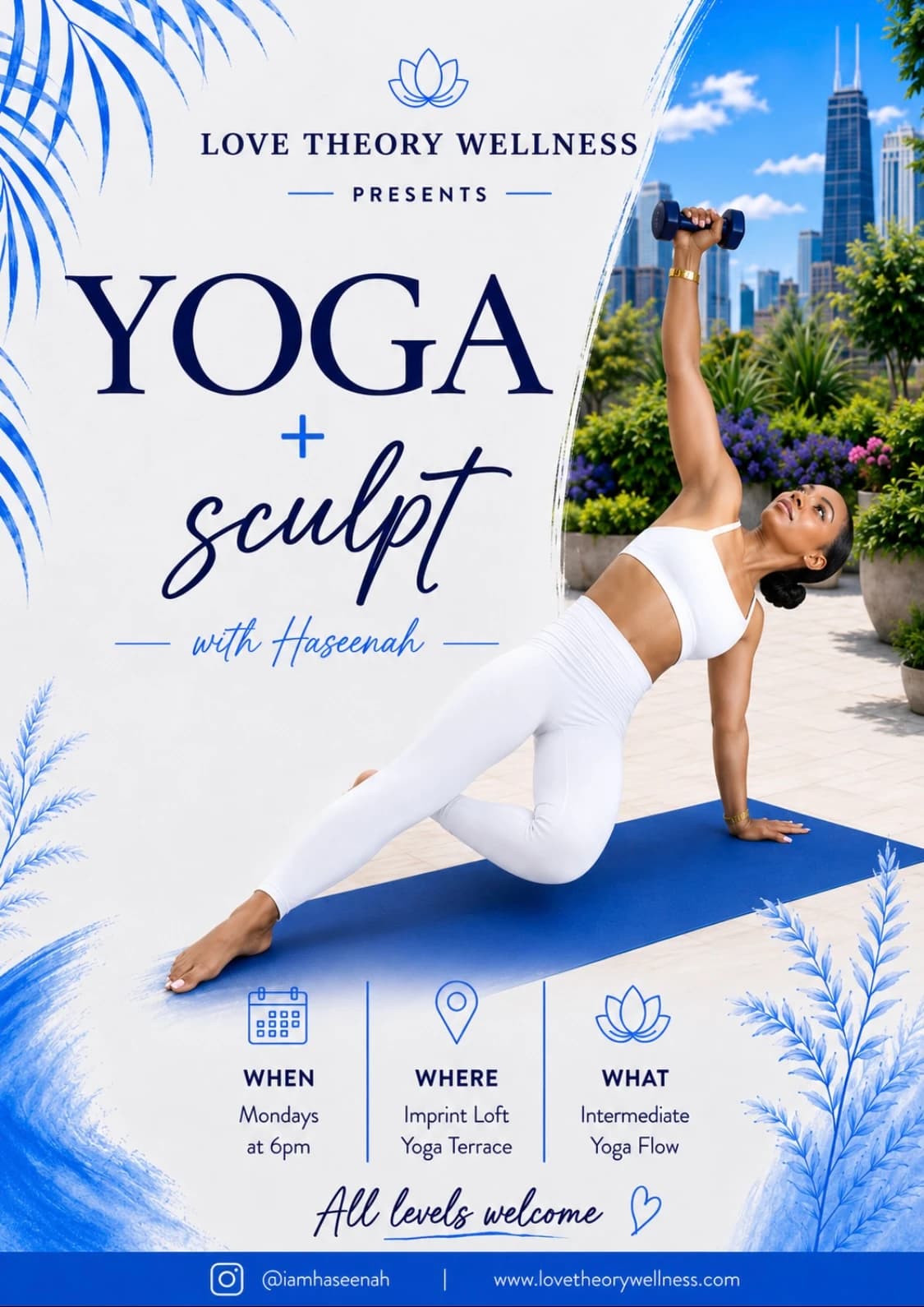 Yoga + Sculpt⚡ hosted by Love Theory Wellness — yoga classes in Chicago