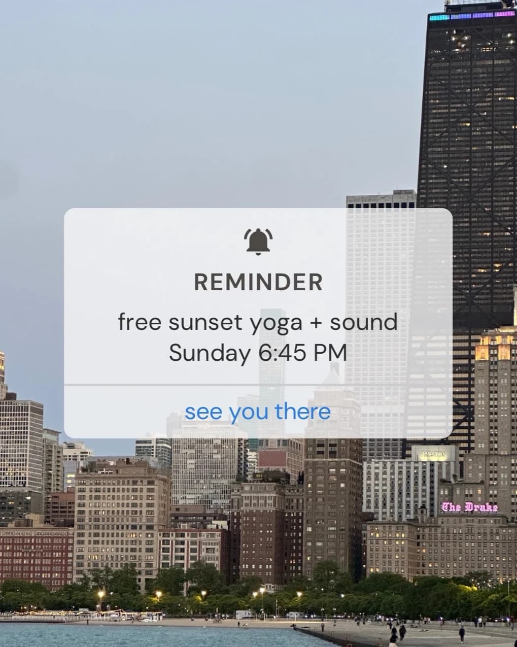 Sunday Sunset Yoga - May 31 pop-up hosted by meghan olivia — yoga classes in Streamwood