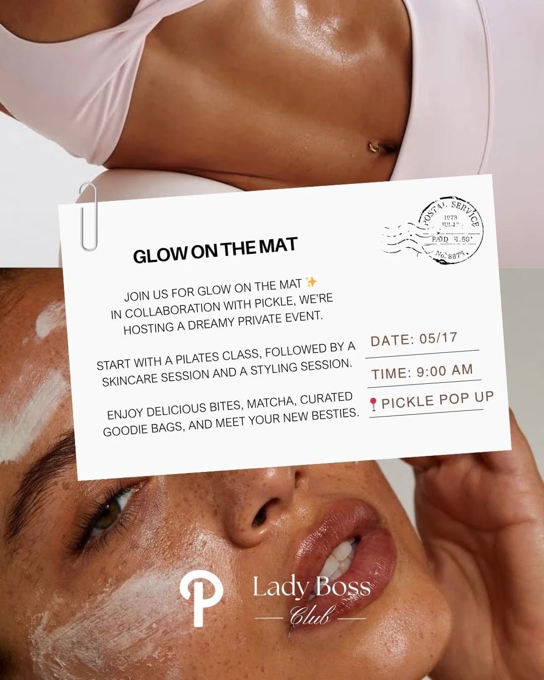 Glow on the Mat hosted by Lady Boss Club LLC — pilates classes in Miami Beach